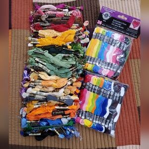 Huge Lot of 260 DMC Colorful Embroidery Floss Set